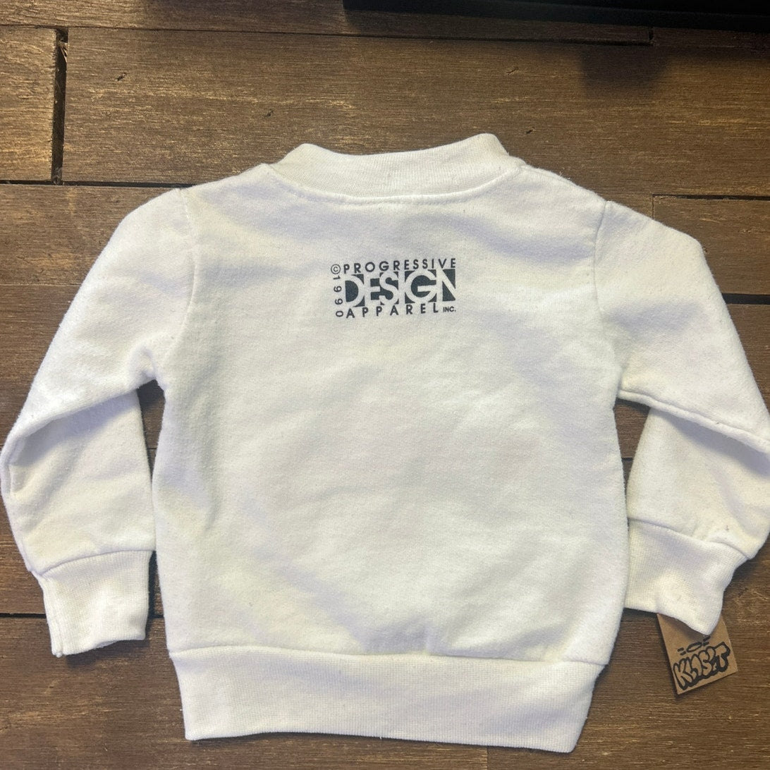 Rabbit Skins Indiana University Little Dribblers Club White Sweatshirt 6 Months