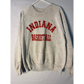 Vintage 90s IU Indiana Basketball Gray Crewneck Sweater Pullover Men's Size XL