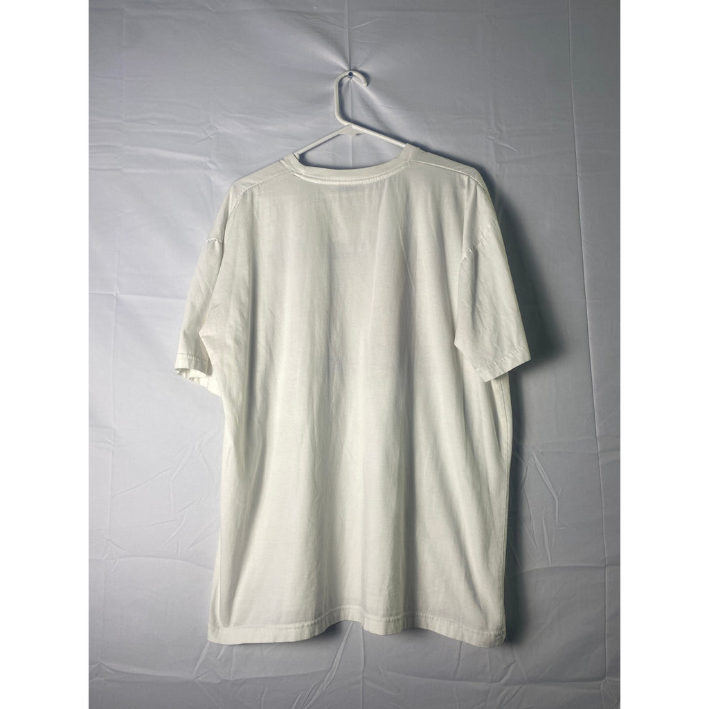 Spoofs Limited TUMMY ILLFIGURE Crew Neck White Shirt Men's Size XXL