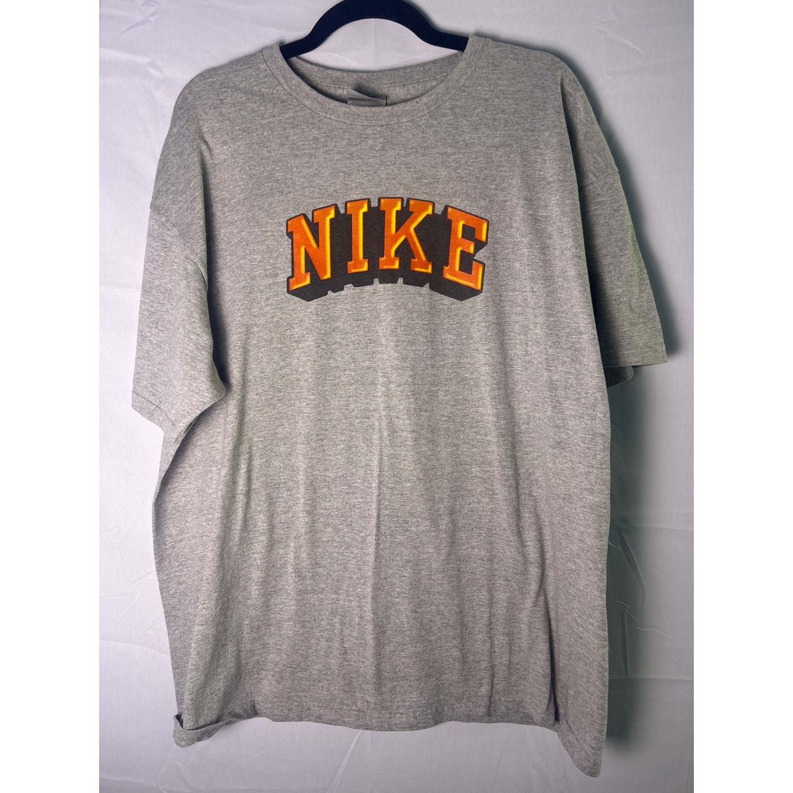 Nike Printed Logo Gray Crewneck T-shirt Men's Size XL