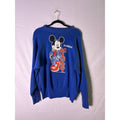 Vintage 80s Velva Sheen Mickey Mouse Florida Vibe Blue Crewneck Sweatshirt Large