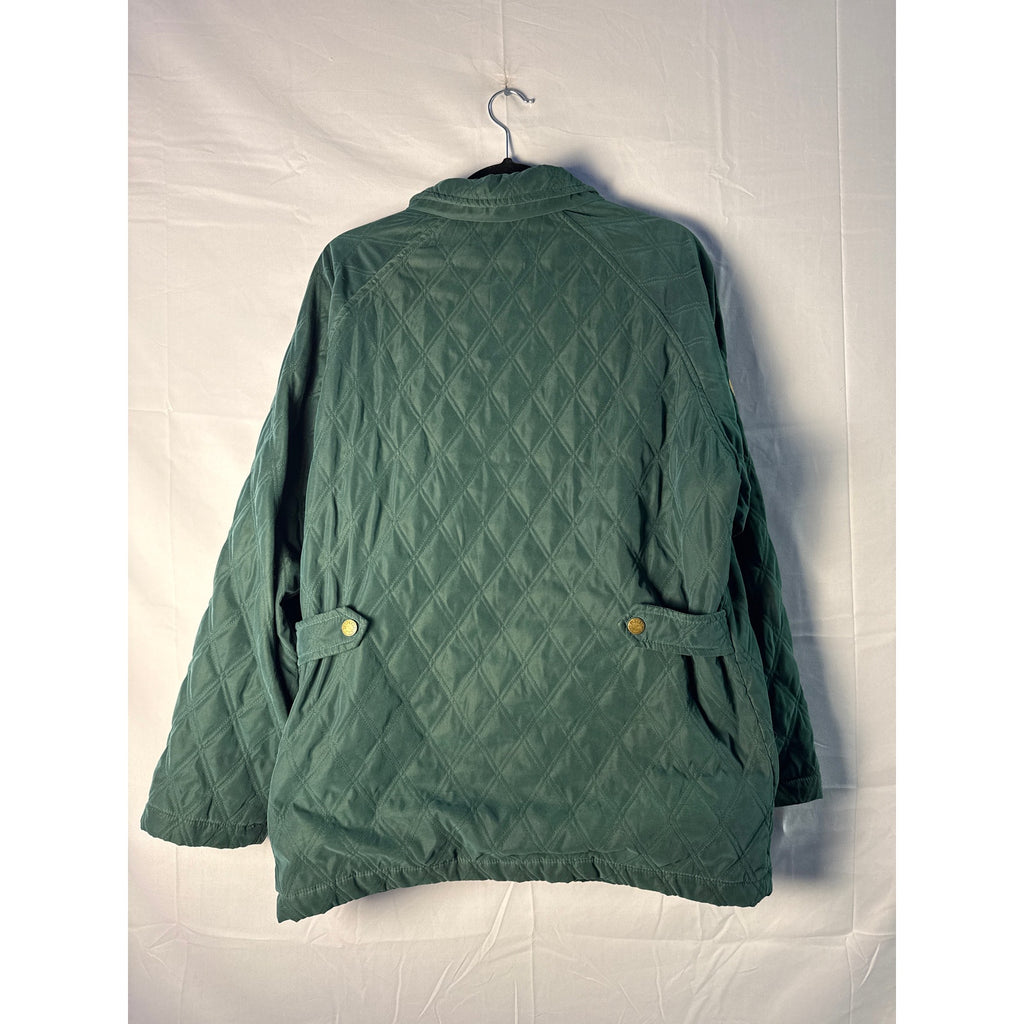 Facconable Quilted Green Jacket