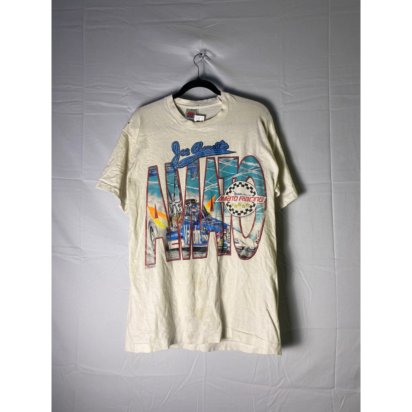 Sport Service Joe Amato Racing Valvoline 5-Time Champ Print Shirt Men's Large