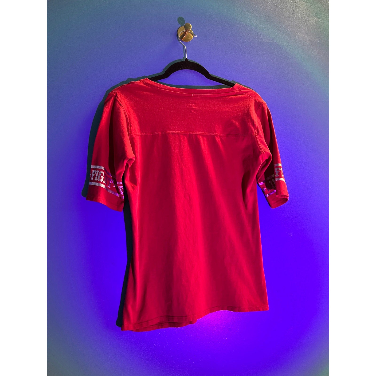 KA Knights Apparel INDIANA #20 V-neck Red Short Sleeve Girl's Size Large