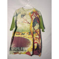 PHAT FARM Multicolor Green Leaves La Côte d'Azur Juan-les-Pins Shirt Men's L-XL