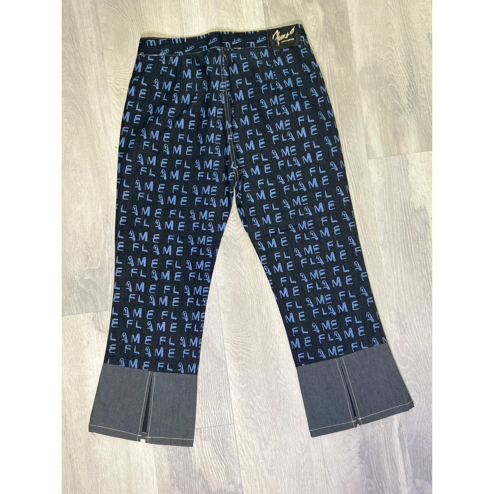 Vintage Johnny Blaze Capri Flare Pants Flare Slit Pants Women’s Size 7/8