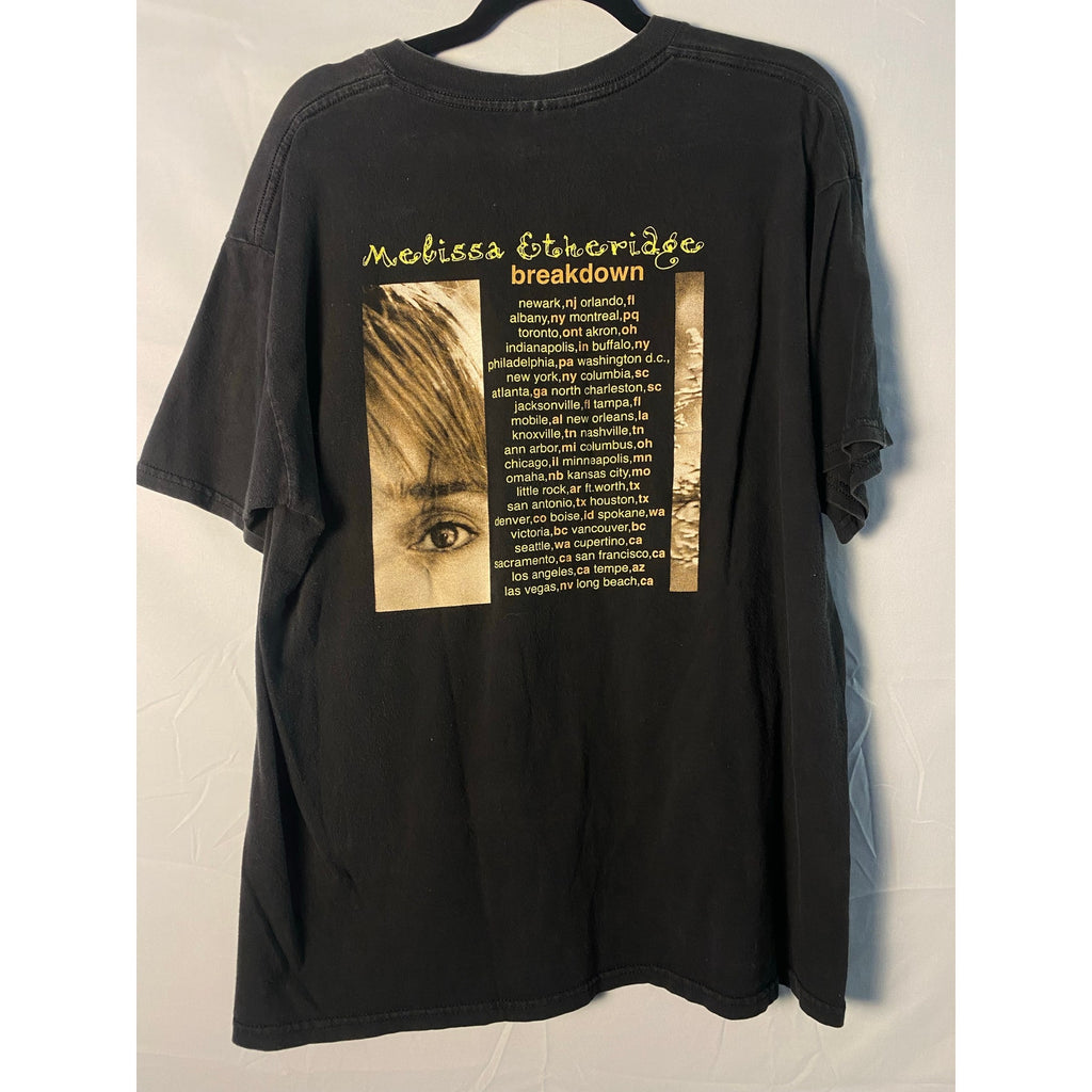 Tultex Melissa Etheridge Breakdown Graphic Print T-Shirt XL Tour North America