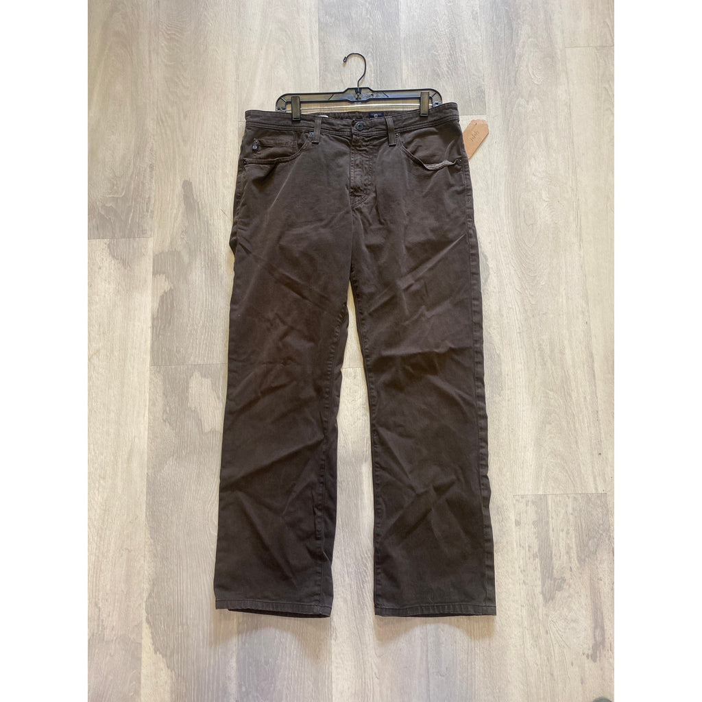 Adriano Goldschmied The Protégé Brown Straight Leg Jeans Men's Size 34x34