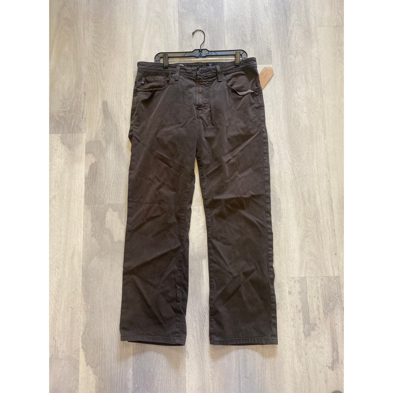 Adriano Goldschmied The Protégé Brown Straight Leg Jeans Men's Size 34x34