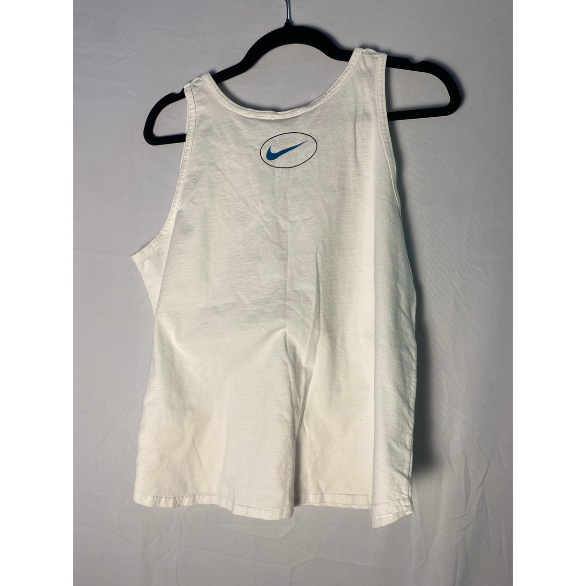 Vintage Nike "Just Do It" Graphic Tank Top Double Sided Women's Size Large Y2K
