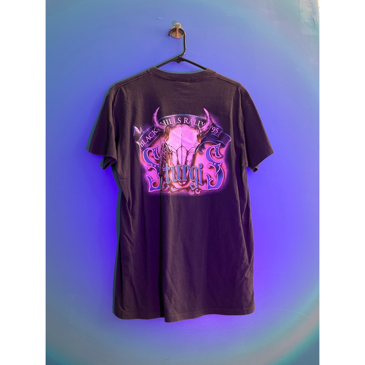 CMJ Sportswear Sturgis Bound '95 Graphic Print Black Hills Rally Men's Large