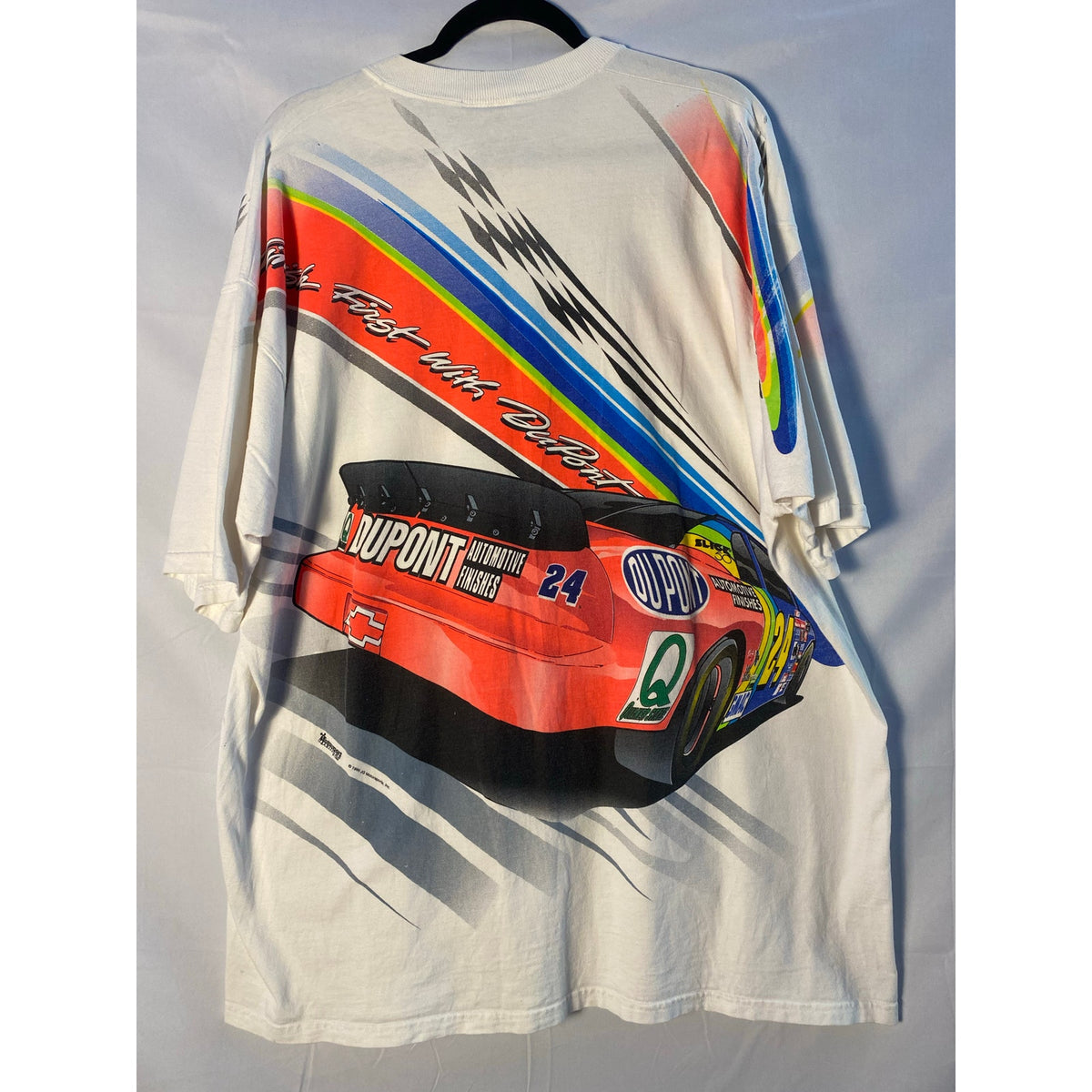 Vintage 1990s Jeff Gordon NASCAR All-over Print Shirt Crewneck Men's Size 2XL