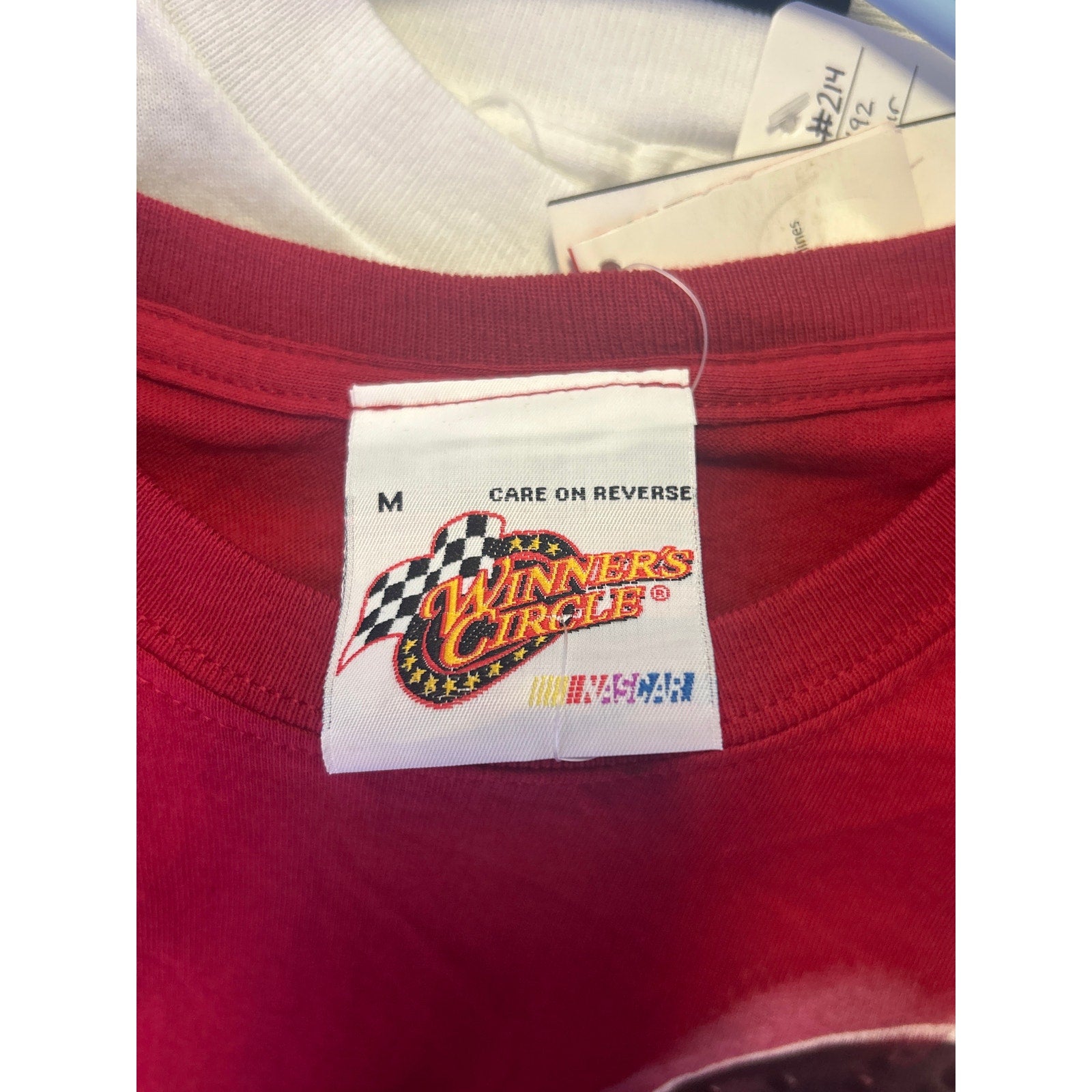 Winner's Circle #14 TONY STEWART Graphic Print Red Tee Shirt Men's Size Medium