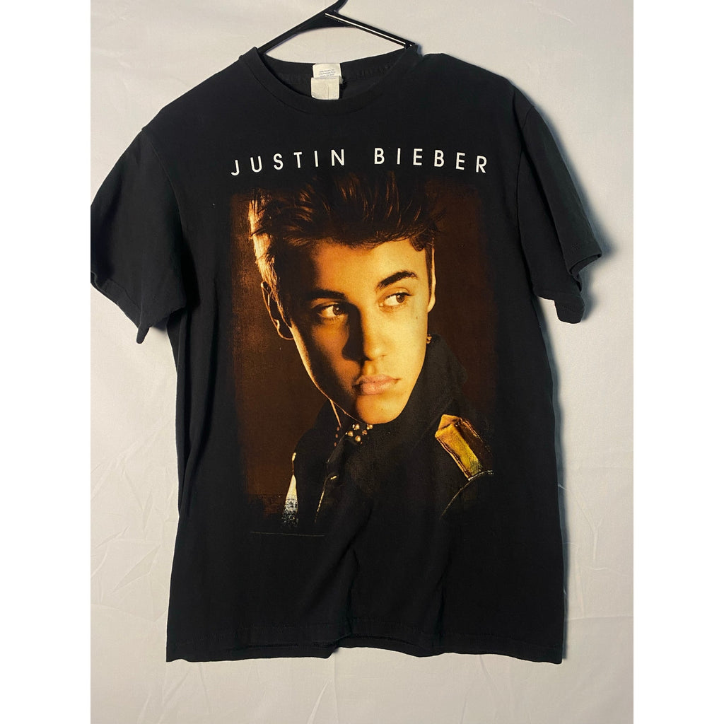 Justin Bieber Believe Tour 2012/2013 North American Graphic Black T-shirt Large