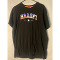 HaasF1 Est. 2016 Sports Graphic Print Black Shirt Crewneck Men's Size 2XL