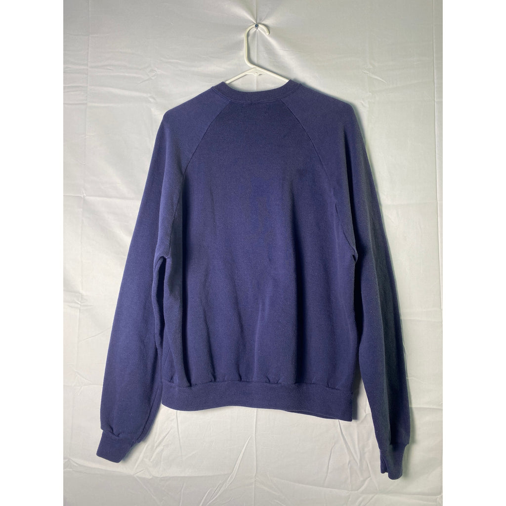 Jerzees Calvin & Hobbes Embroidered Crew Neck Navy Blue Sweatshirt Men's XXL