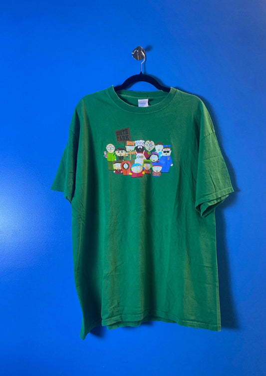 Delta Pro Weight SOUTH PARK Character Graphic Print green T-shirt Men's Size XL