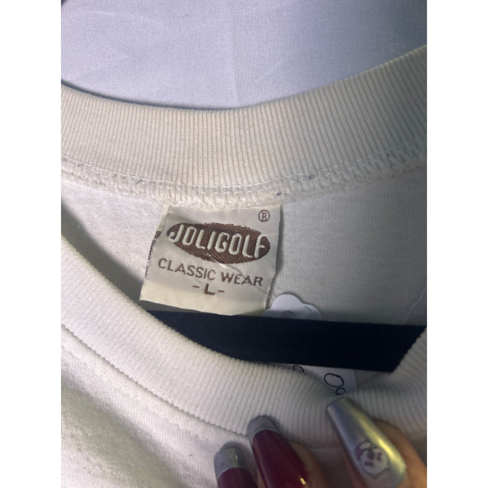 JOLIGOLF THAILAND The Elephant Kingdom Print White T-shirt Women's Size Large