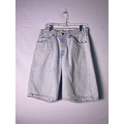 '96 Levi's Orange Tag Blue Denim Light Wash 5-Pockets Jorts Jean Shorts Men's 32