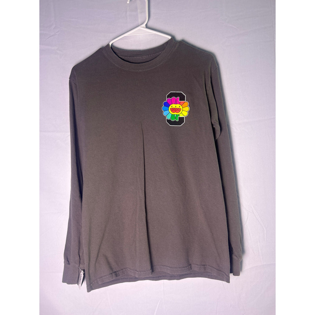 Takashi Murakami ComplexCon Flower Black Long Sleeve T-Shirt Men's Size Small