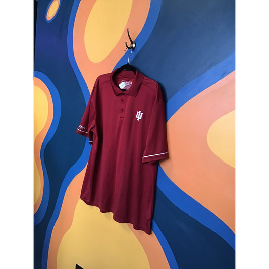 Campus Heritage Indiana Hoosiers Red Polo Shirt Short Sleeve Men's Size XL NWT