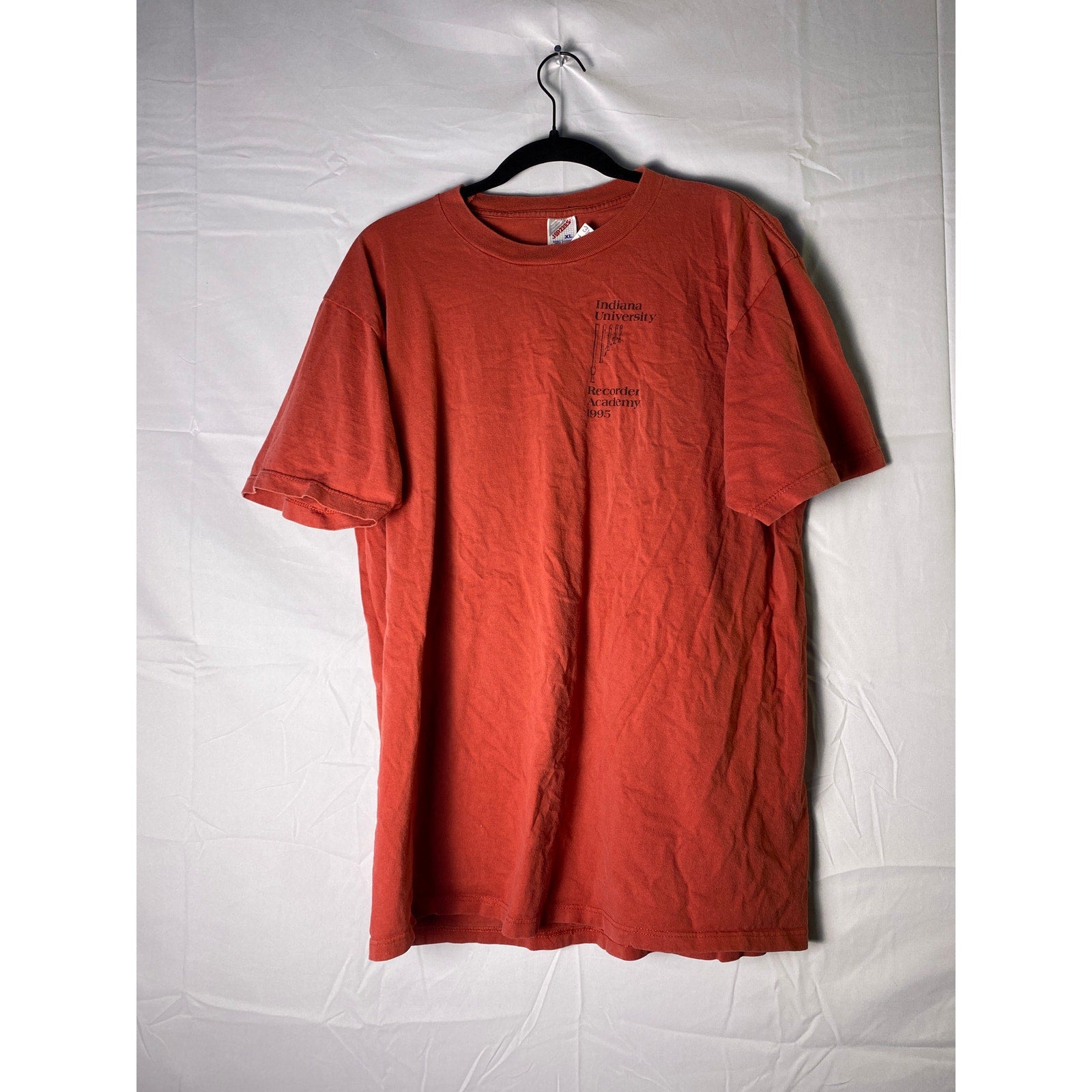 Jerzees Indiana University Recorder Academy 1995 Red Shirt Men's Size XL