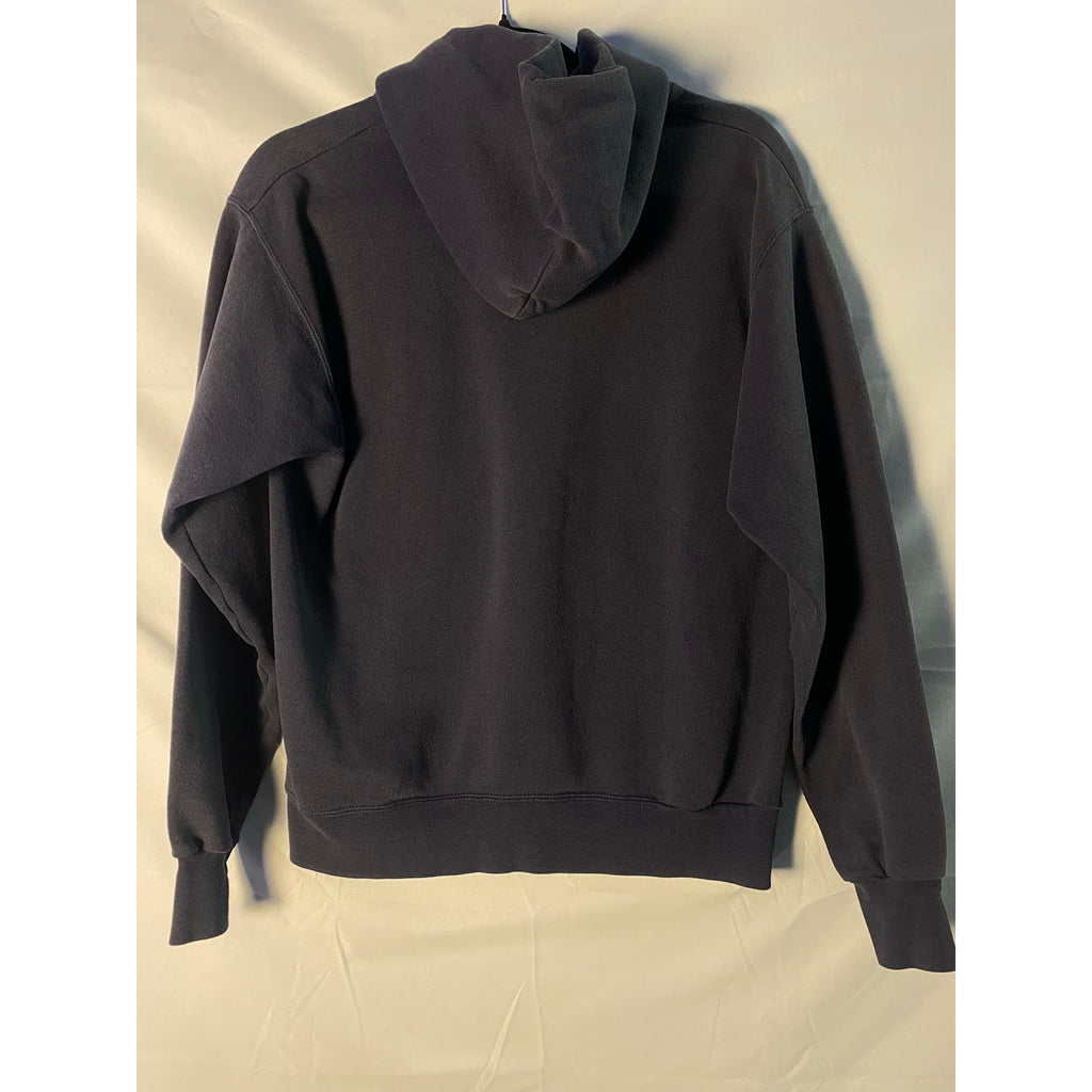 Vintage Lee IU INDIANA Graphic Print Navy Hoodie Pullover Sweatshirt Men's Small