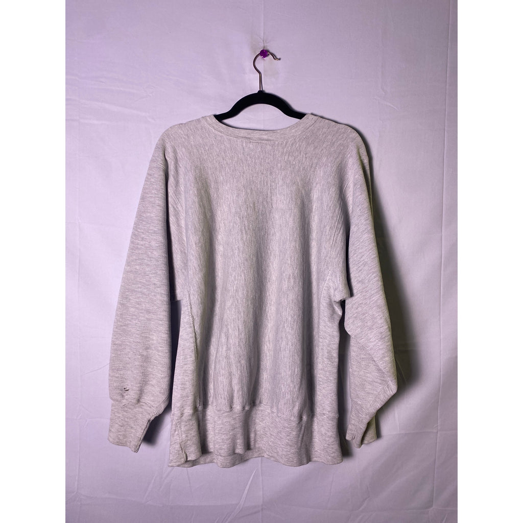 Champion IU Indiana University Gray Sweatshirt Reverse Weave Crewneck Large