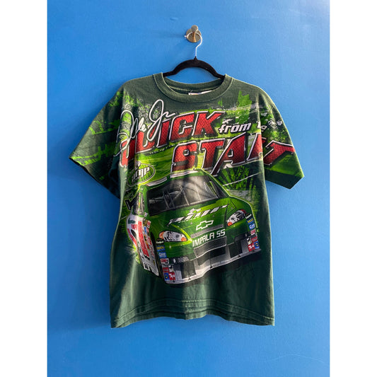 Vintage Chase Authentics Dale Earnhardt Jr Quick Start Green Shirt Men's Medium