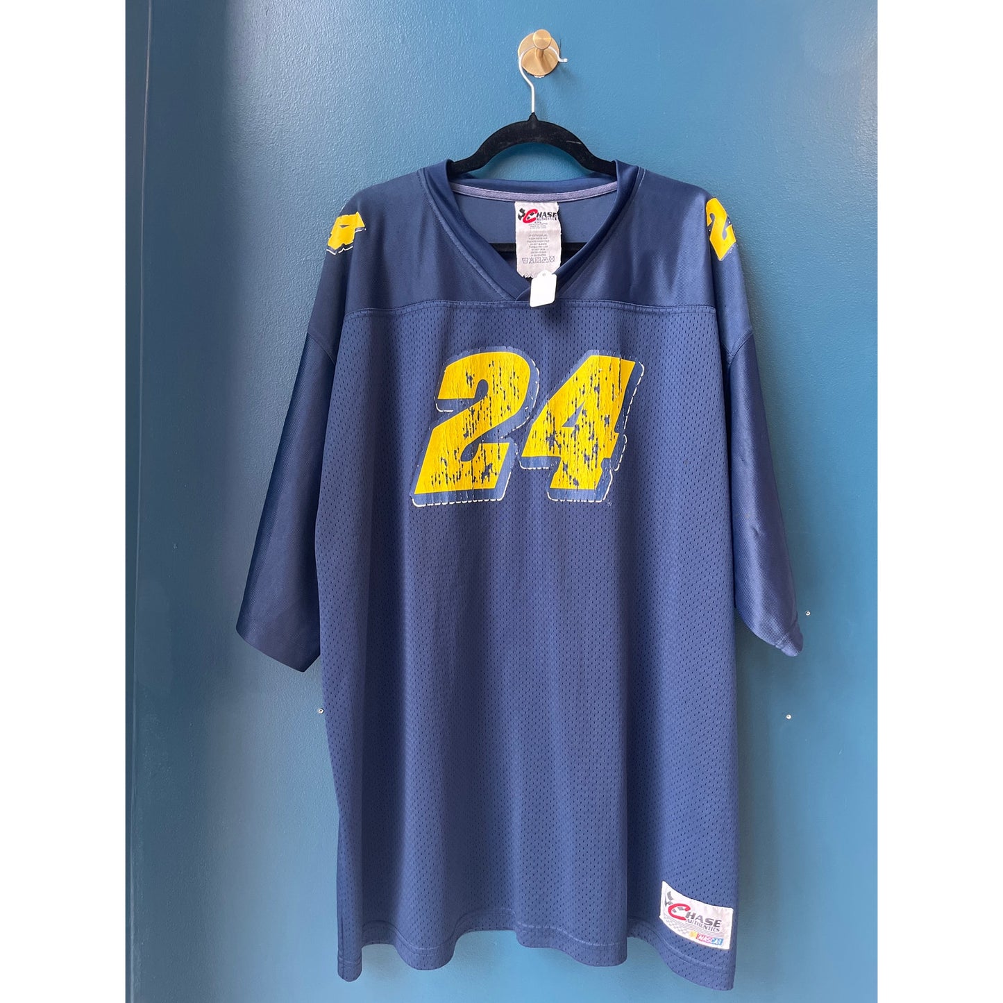 Chase Authentics Jeff Gordon V-Neck Shirt Jersey Blue Men's Size XXL