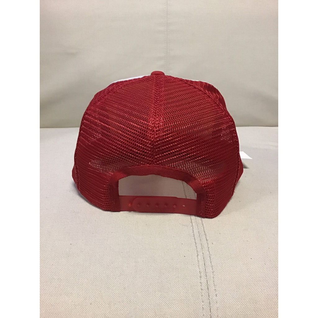 I'd Rather Push A Ford Than Drive A Chevrolet Mesh Snap Back Trucker Hat Red