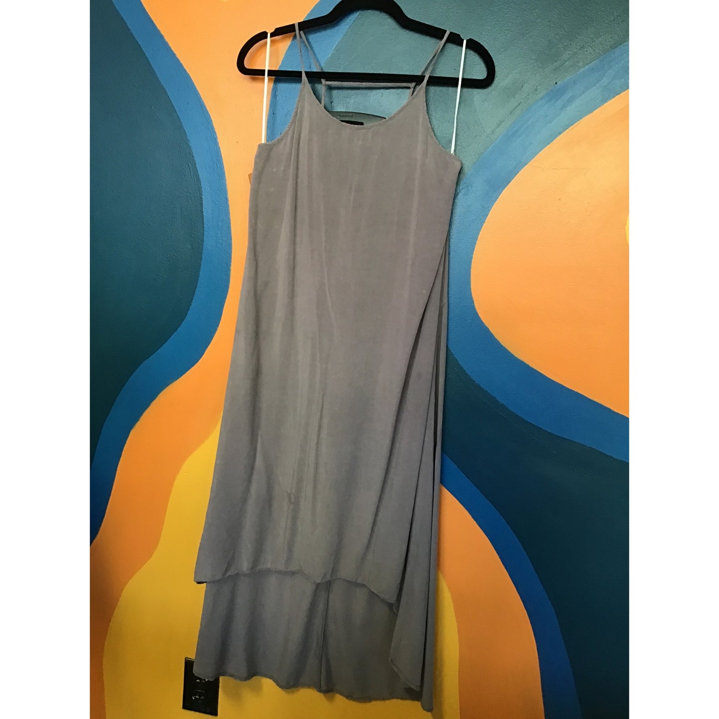 Dusty Mauve Sleeveless Hi-Low Shift Dress Sleeveless Women's Size Medium