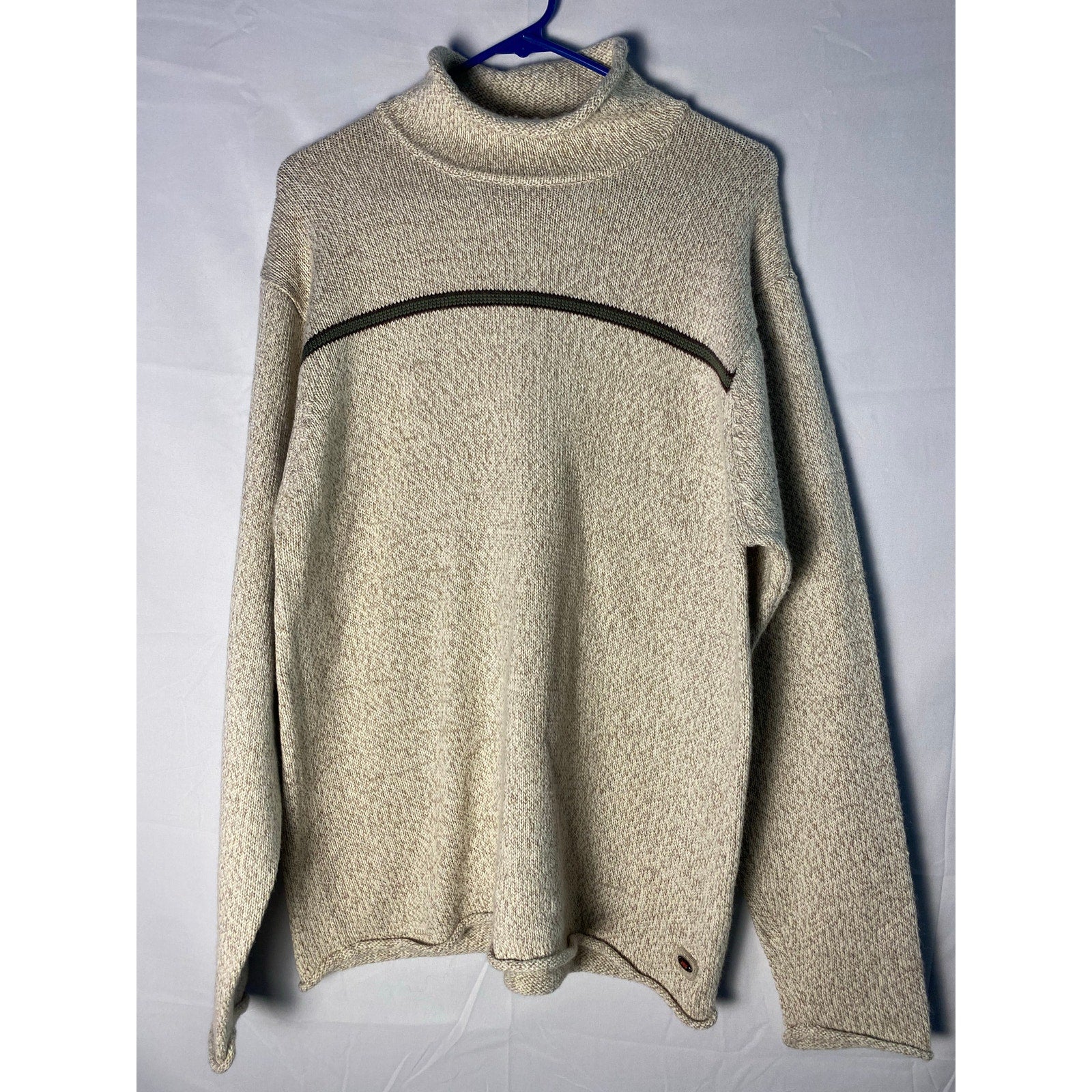 Vintage 90s Plugg Mockneck Pullover Sweater Long Sleeve Men's Size Large