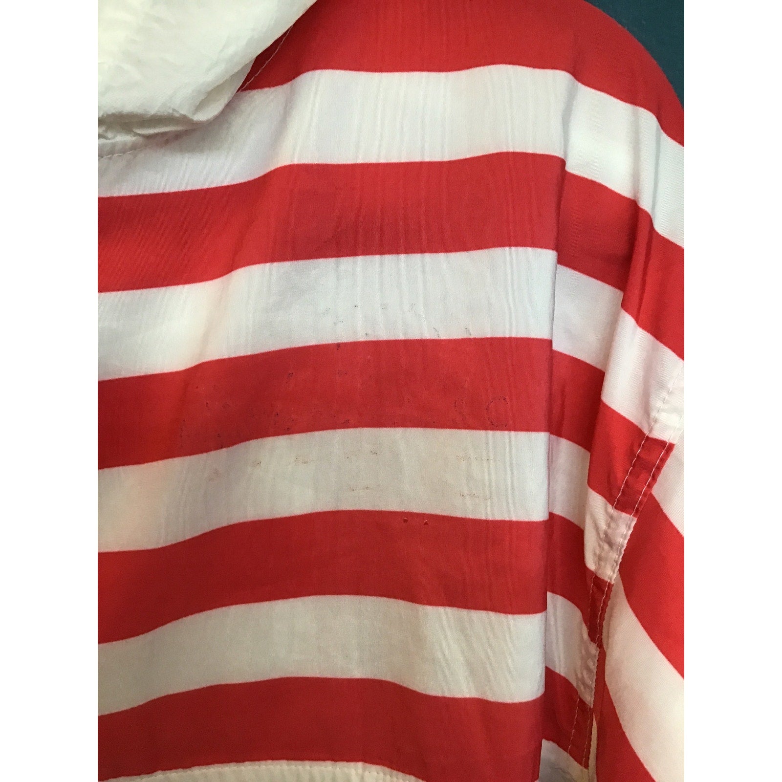 Vintage Surf Style USA Flag Anorak Windbreaker Pullover Jacket Unisex One Size