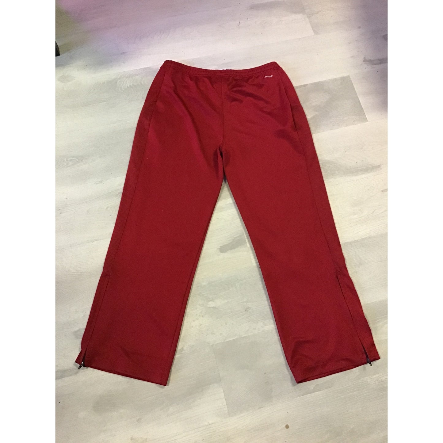 Adidas Indiana University IU Hoosiers Logo Red Sweatpants Women's Size Large
