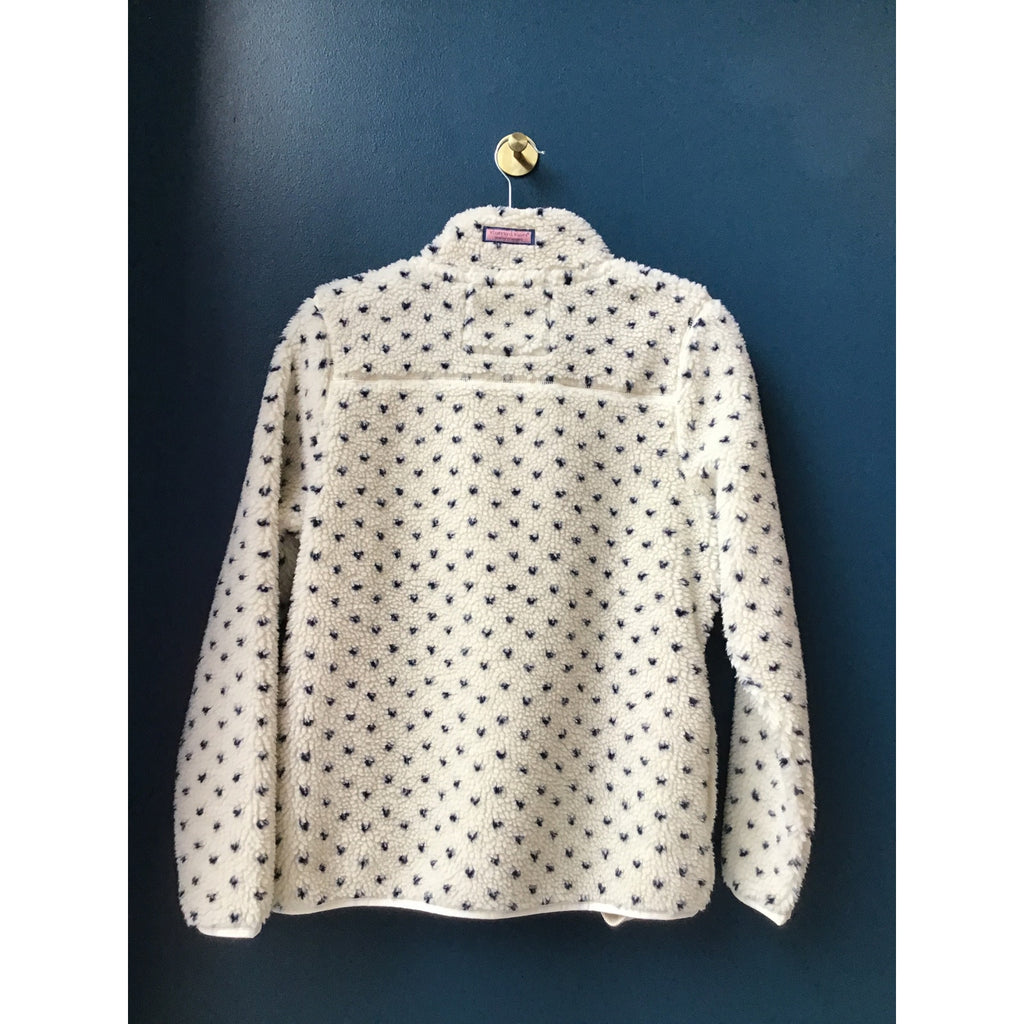 Vineyard Vines Birdseye SuperShep Sweatshirt 1/4 Zip Pullover Merino Knit XS