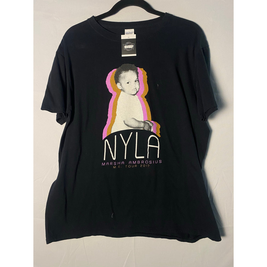 Gildan NYLA Marsha Ambrosious 2017 ME Tour Graphic Print Shirt Men's Large