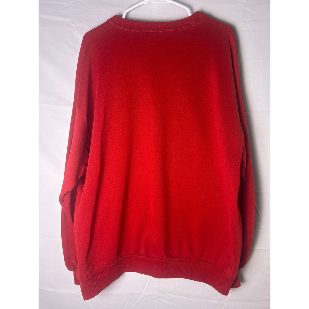 Jerzees IU Indiana Hoosiers Graffiti Red Crew Neck Pullover Sweatshirt Womens 2X