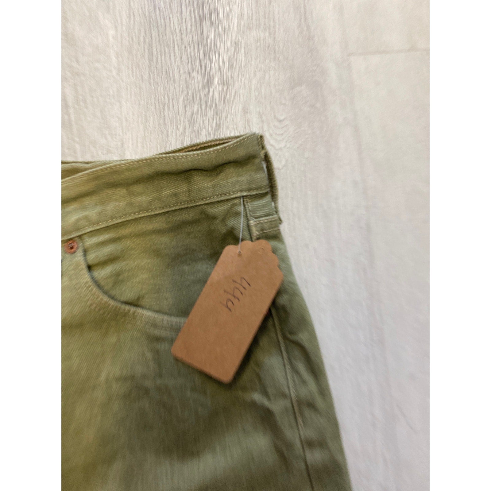 Y2K Levi's 501 Straight Leg Jeans Green Dark Wash Men's Size 38x30