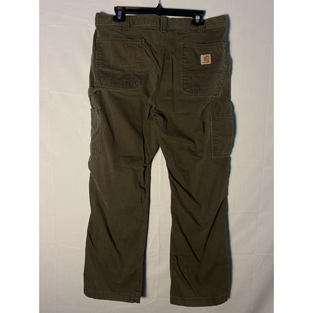 Vintage Carhartt Brown Cargo Straight Leg Pants Men's Size 36 Multi Pockets