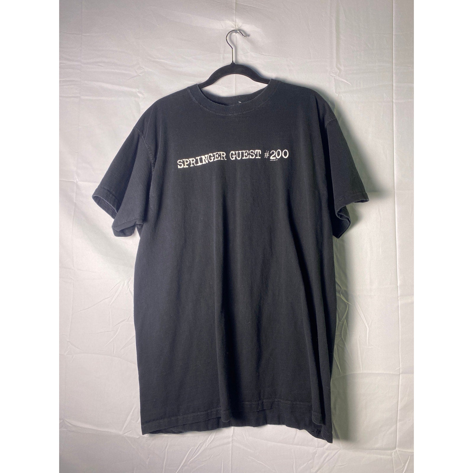 Fruit of the Loom Springer Guest #200 Graphic Print Black Shirt Men's Size XL