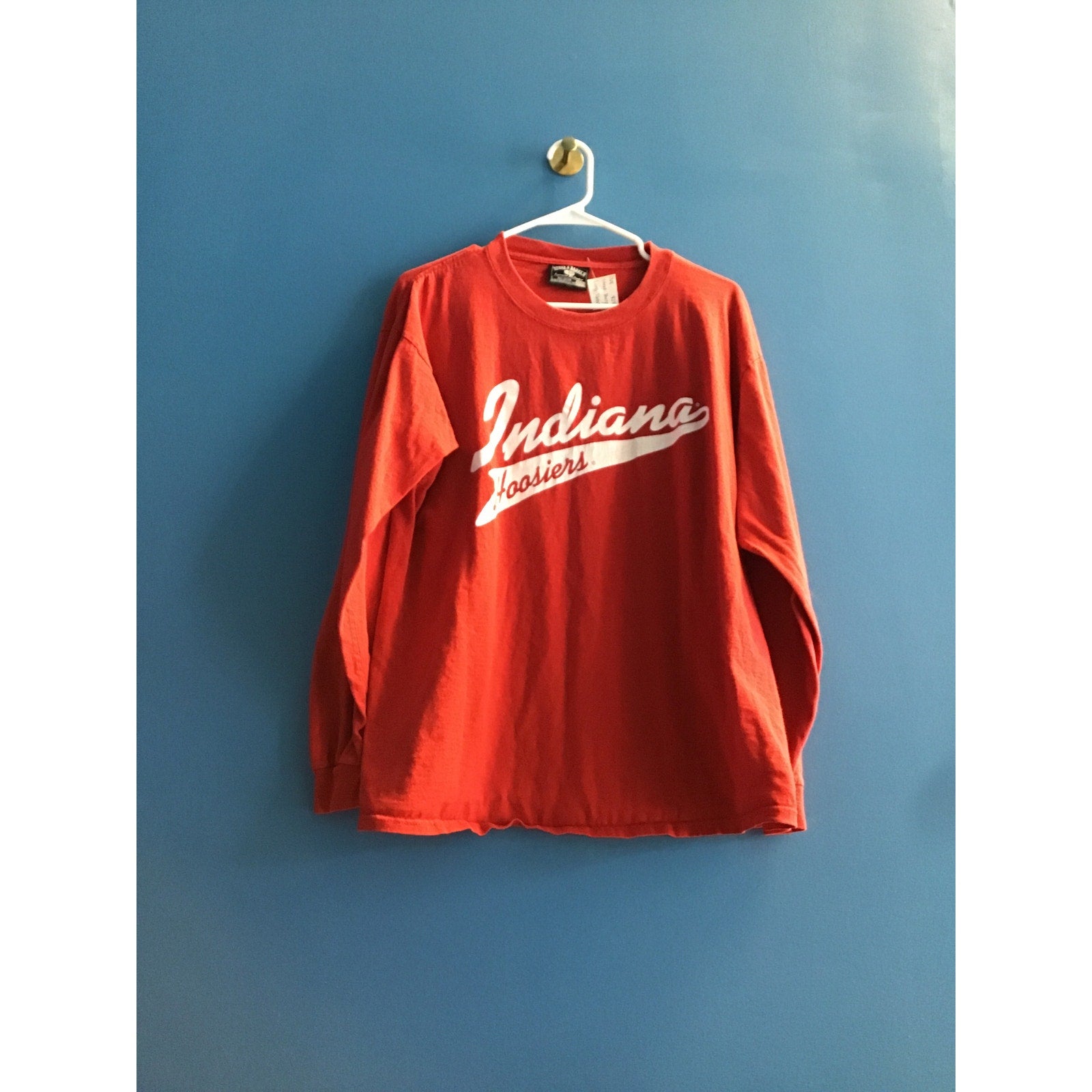 Steve & Barry's INDIANA Hoosiers Red Crewneck Sweatshirt Pullover Men's Large