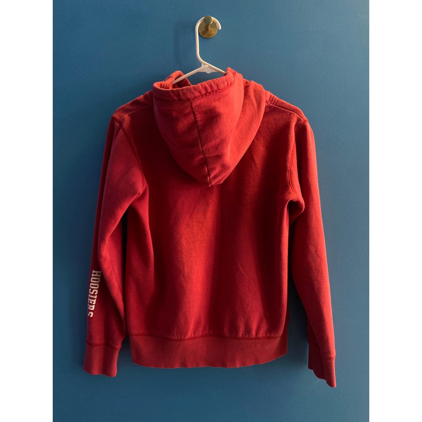 Vintage Stadium Athletics Indiana University Red Pullover Hood Sweatshirt Small