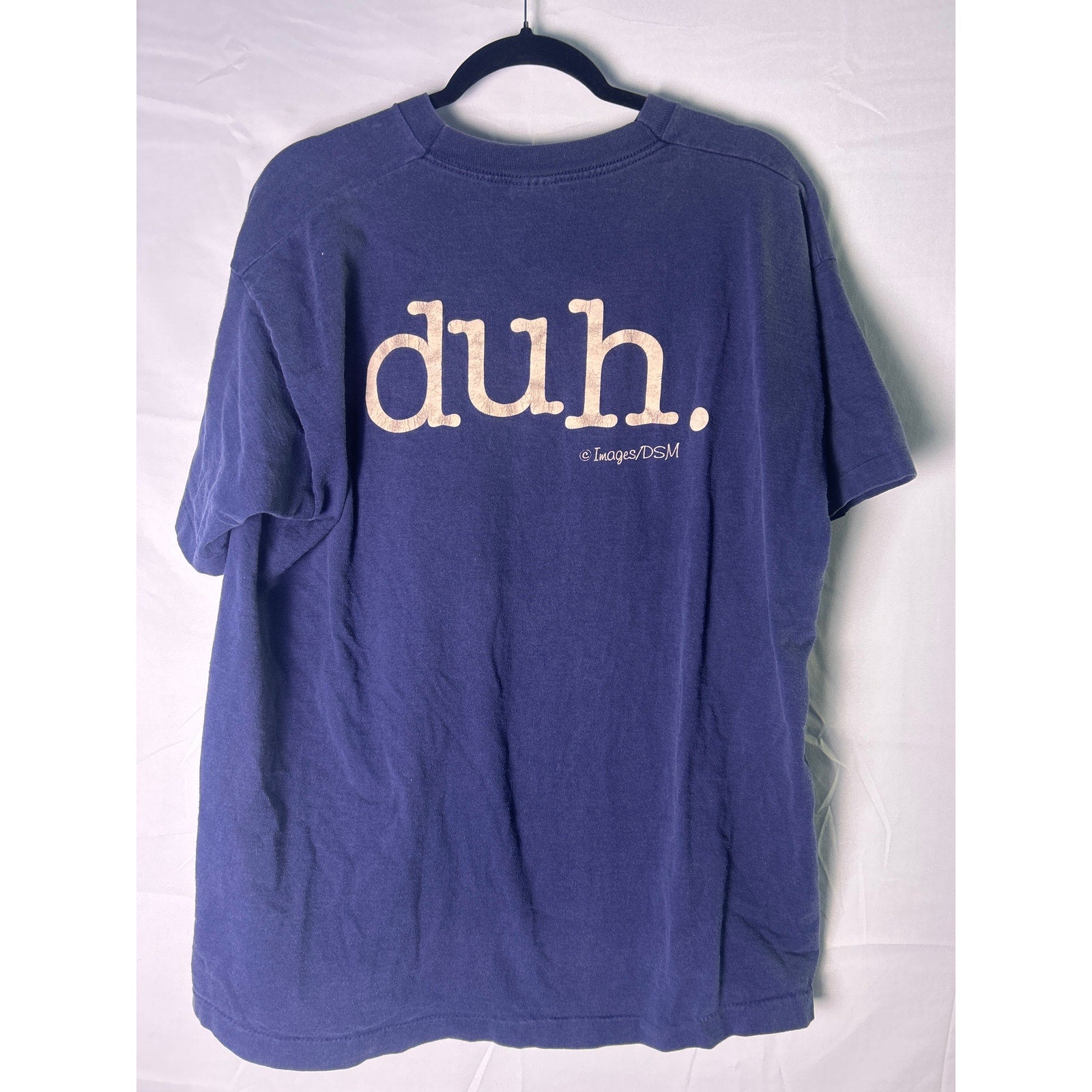 Fruit of the Loom Jesus is Lord. Print Blue Crewneck Short Sleeve Shirt Men's XL