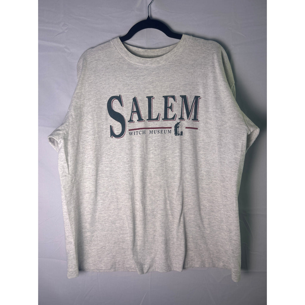 Tee Jays SALEM Witch Museum Print Gray T-shirt Men's Size XL