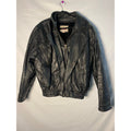 Vintage Real Work Insulated Black Genuine Leather Jacket