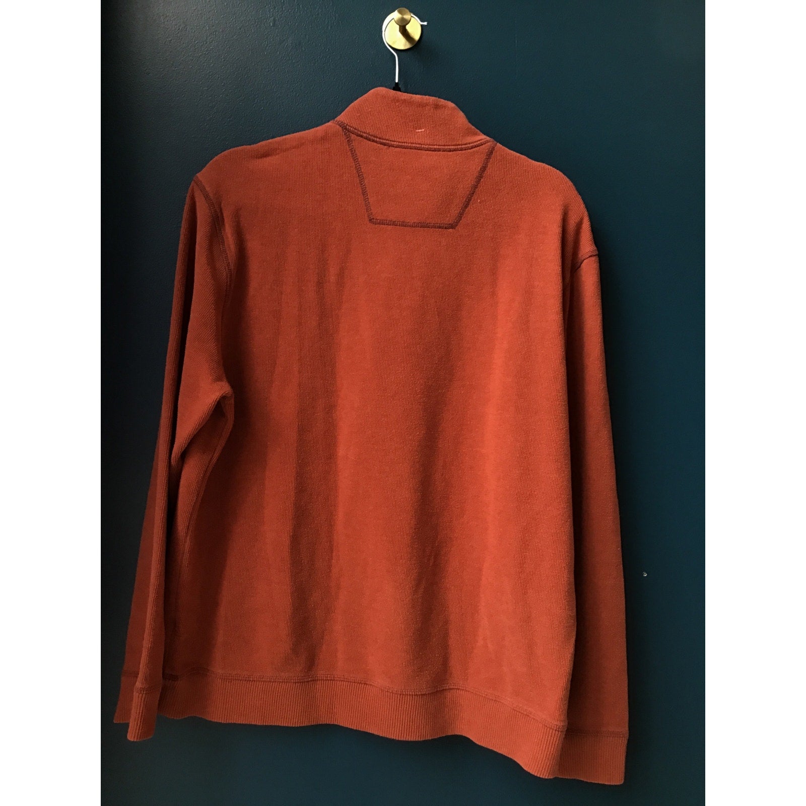Paradise Collection 1/4 Zip Up Red Long Sleeve Pullover Sweatshirt Womens Large