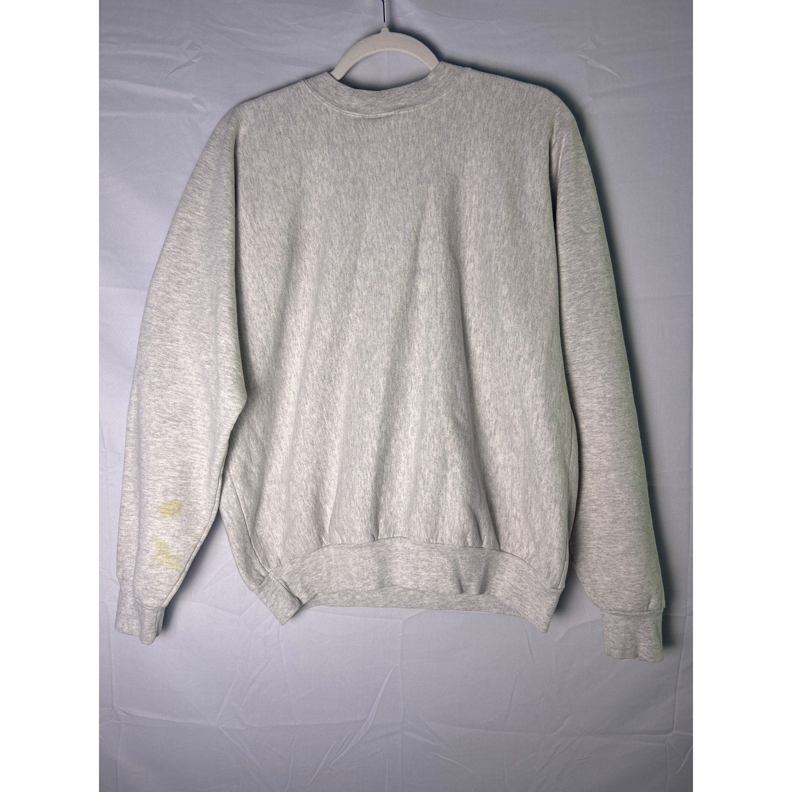 Garment Graphics INDIANA Embroidered Gray Crewneck Sweatshirt Women's Size Large