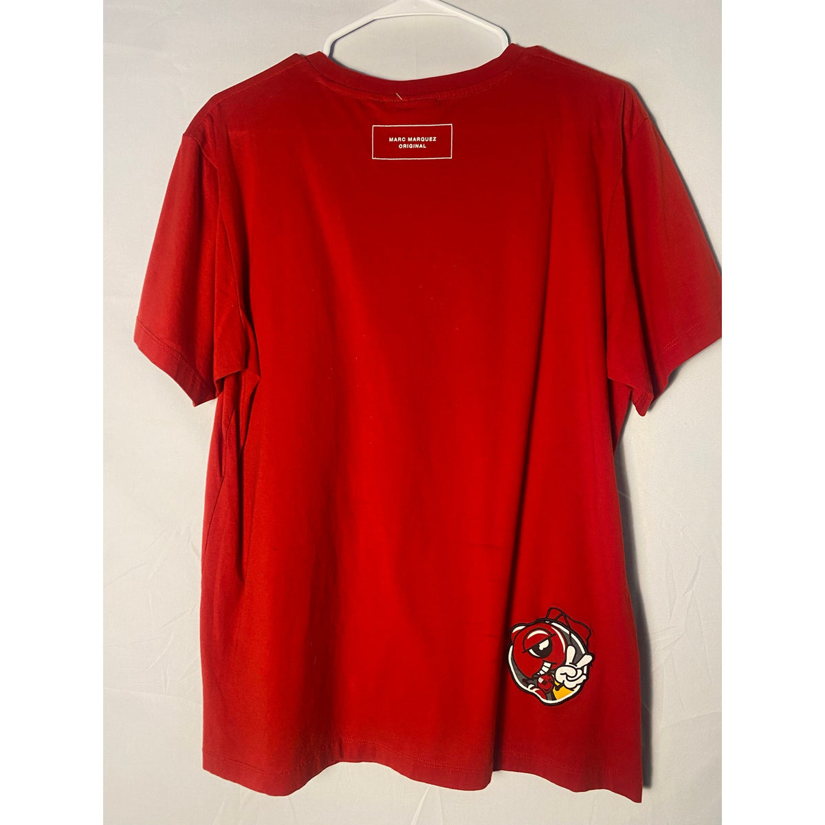 Marc Marquez Original Silver #93 Red Graphic T-shirt Crewneck Women's Size XL