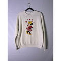Vintage Disney Minnie Mouse Print Crewneck Pullover Sweater Women's Size XL